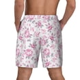thumbnail image 2 of Lsque Mens Swim Trunks Rose Flowers Pattern - Bathing Suit Compression Liner - Beach Swim Shorts Swimwear - (S-3XL) - Stretch Quick Dry -X-Large, 2 of 9