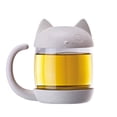 thumbnail image 2 of Taza de té de vidrio, linda taza de gato, regalo de Navidad / cumpleaños Adepaton WL-00885, 2 of 7