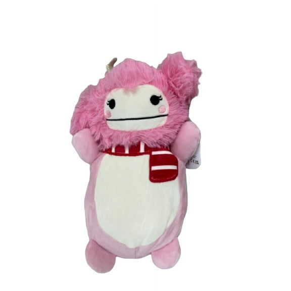 Official KellyToy Christmas Squishmallows Hug Mees - 10-inch Brina the Bigfoot