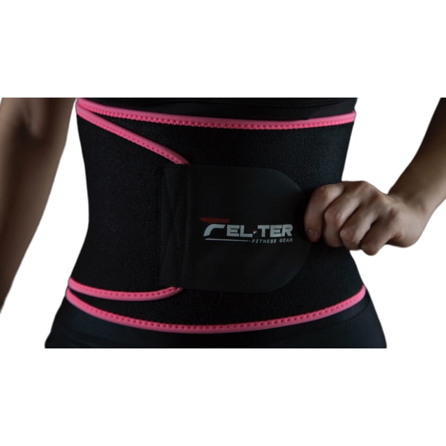 Faja Termica Reductora FELTER SPORTS Negro Rosa / M