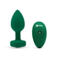 thumbnail image 2 of B-vibe Remote Control Vibrating Jewel Plug (m/l) - Emerald Green, 2 of 5
