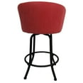 thumbnail image 2 of Extra Tall Swivel Metal Bar Stool 34" Joey - Ruby - Black, 2 of 2