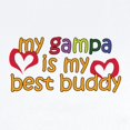 thumbnail image 2 of CafePress - Gampa Is My Best Buddy Infant Bodysuit - Baby Light Bodysuit, Size Newborn - 24 Months, 2 of 4