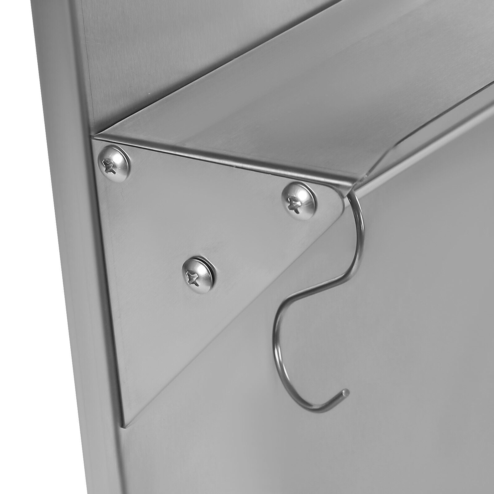VEVOR Stainless Steel Range Backsplash 29.5 x 29.5 inch with Shelf 