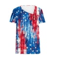 thumbnail image 4 of On Sale Or Clearance 4Th of July Tops Funny Tops Summer 2024 Red White and Blue Tees In Petite Usa Flag Tank Top Women Graphic Tees Blouses Casual Spring Blouses, 4 of 5