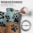 thumbnail image 2 of Outdoor Curtains for Patio Waterproof, Light Blue Brown Outdoor Privacy Panels Grommet, Rustic Farmhouse Dog Paw Vintage Blackout Outside Curtains for Porch/Cabana/Pergola/Gazebo 54"x84", 2 Panels, 2 of 8