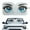 Eyes, variant on KUIFORTI Car Windshield Sun Shade for Women, Palm Tree Car Window Shades Front Windshield Foldable Automotive Window Sunshades, Overlapping Design