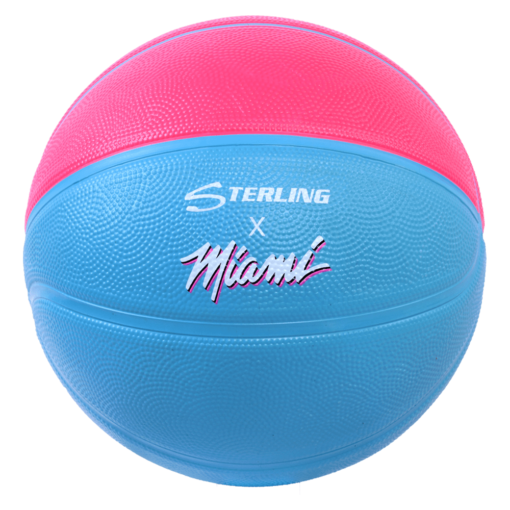 Sterling Athletics Miami Vice Pink/Blue Superior Grip Indoor/Outdoor Basketball (Size 6 Women's & Youth 28.5")