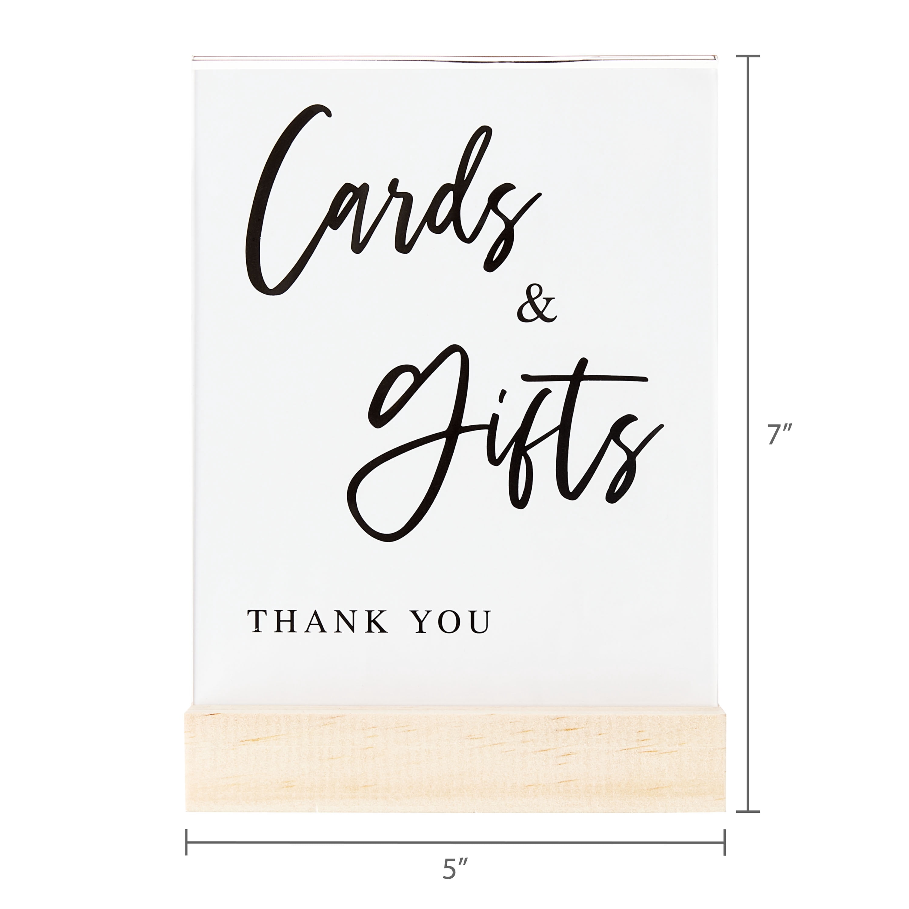 Acrylic Tabletop Sign Holders, 3 Pieces, by Way To Celebrate
