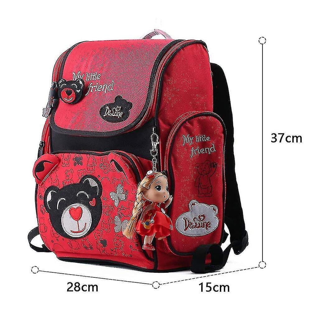 Cpdd Delune Girls School Backpack red Red