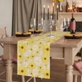 thumbnail image 2 of Table Runners 72 Inches Long Dress Scarves, Farmhouse Daisy Farmhouse Kitchen/Dining Table Runner, Coffee Tablerunners, Spring Watercolor Yellow White Floral Beige 16x72 Inch, 2 of 9