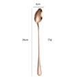 thumbnail image 2 of Flatware Tableware Plastic dining spoon-Spoons X 12 (12 Per Pack) Stainless Steel(Gold, One Size), 2 of 3
