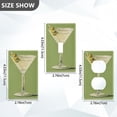 thumbnail image 7 of Yayeee Toggle Light Switch Wall Plate 1-Gang 4.5"x2.7" Home Decorative Outlet Cover, Martini with Olive, 7 of 7