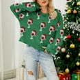 thumbnail image 5 of Christmas Sweaters for Women 2025 Long Sleeve Crewneck Glass Sequin Knitted Pullover Sweater Jumper Tops, 5 of 6