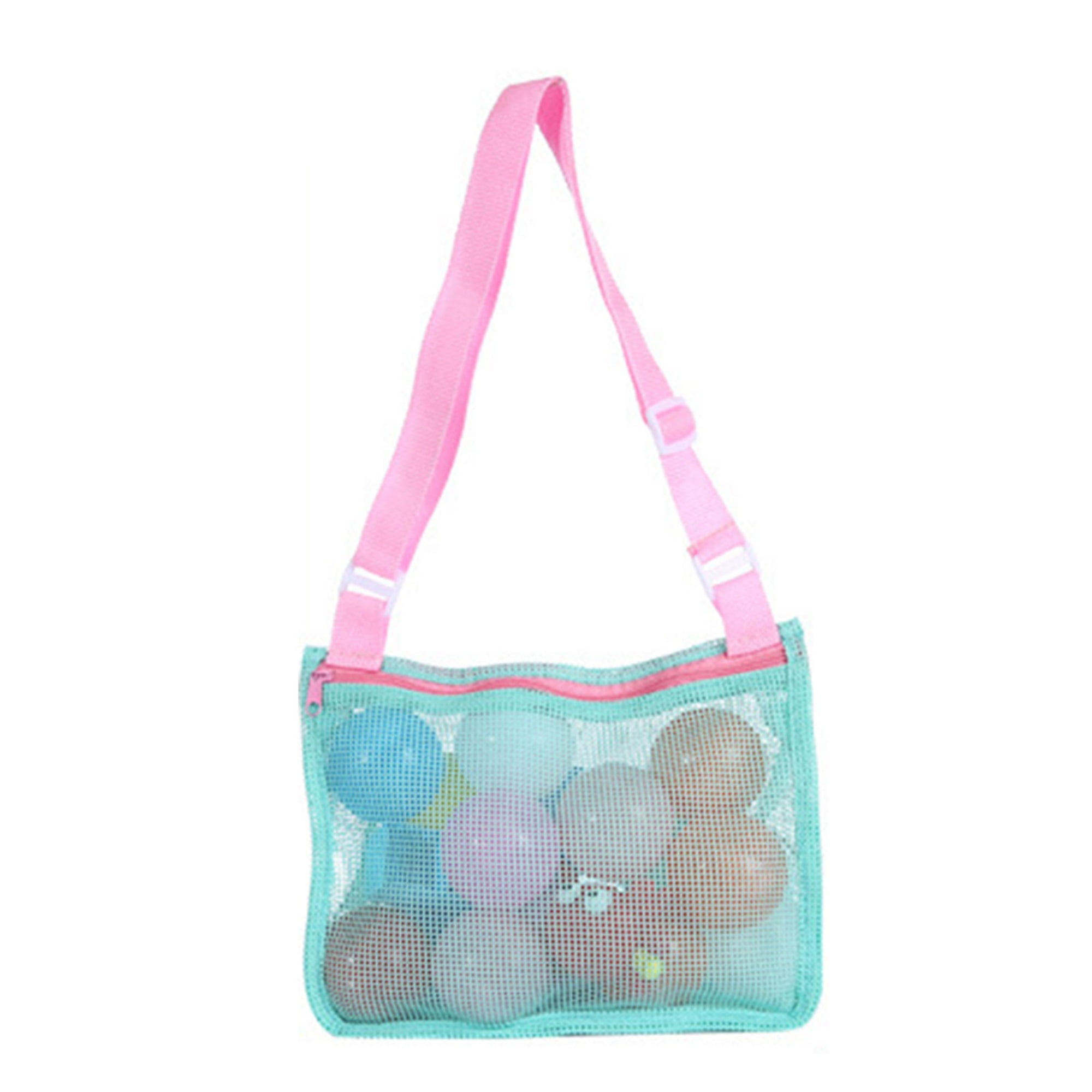 Boiiwant Kids Baby Beach Toy Mesh Beach Bag Kids Shell Collecting Bag