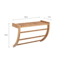 thumbnail image 6 of Organize It All Bamboo Wall Mount Storage Shelf and Towel Rack, 6 of 6
