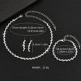 thumbnail image 5 of Gieenan Elegant Wedding Accessory Set Sophisticated Wedding Rhinestones Jewelry Set Necklace Earrings for Bridesmaids, 5 of 7