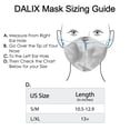 thumbnail image 3 of DALIX Exclusive Charmeuse Satin 3 Layer Face Mask in Silver - L-XL, 3 of 5