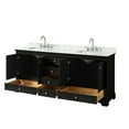 thumbnail image 2 of Wyndham Collection WCS202080DDECMUNSMXX Deborah 80" Free Standing Double Vanity Set - Dark, 2 of 6