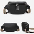 thumbnail image 3 of Bolso bandolera de piel auténtica para mujer, tipo cartera, de piel de vaca, tipo bandolera de pecho, tipo mensajero., 3 of 7