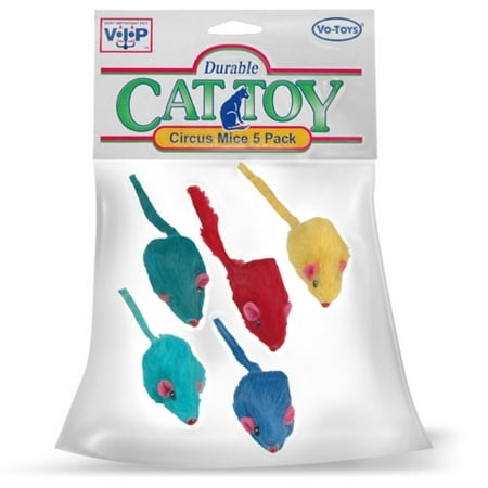 Vot Toy Circus Fur Mice, 5 Pack