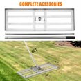 thumbnail image 2 of BeesClover Lawn Leveling Rake, 180° Flexible Rotation & Long Handle, Stainless Steel Heavy-Duty Topdressing Lawn Leveling Tool for Backyard Garden Farm Golf Course Pasture, 2 of 8