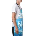 thumbnail image 4 of XMXT 1 Pcs Waterproof Kitchen Cooking Apron, Watercolor Seas Sky Illustration Adjustable Aprons for Women Men with Pockets, 4 of 9