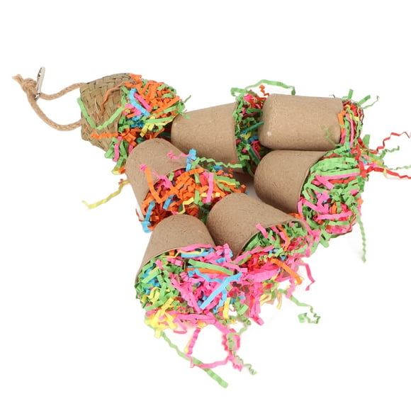 Bird Foraging Cup Toy, Durable Bright Colors Foraging Shredding Toy For Cockatiels