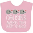 thumbnail image 3 of Inktastic Cousins Make the Best Friends Boys or Girls Baby Bib, 3 of 4