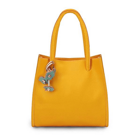 Zoe Handbag Purse - Contrast Color Retro Leather Handbags For Women Casual Shoulder Shopper Bag