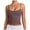 Dark Purple, variant on Women's Basic Double Lined Scoop Neck Tank Tops Adjustable Cami Tank Summer Sleeveless Tops (Pink, L)