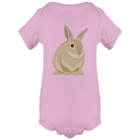 Cute Brown Bunny Design Bodysuit Infant -Image by Shutterstock, 6 Months