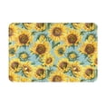 thumbnail image 2 of Front Door Mat Indoor Outdoor Outside Entrance - 16*24in Washable Farmhouse Sunflower Thin Bathroom Rugs Fit Under Door, Bath Rugs for Bathroom, Kitchen Rugs Mats for Floor, 2 of 6