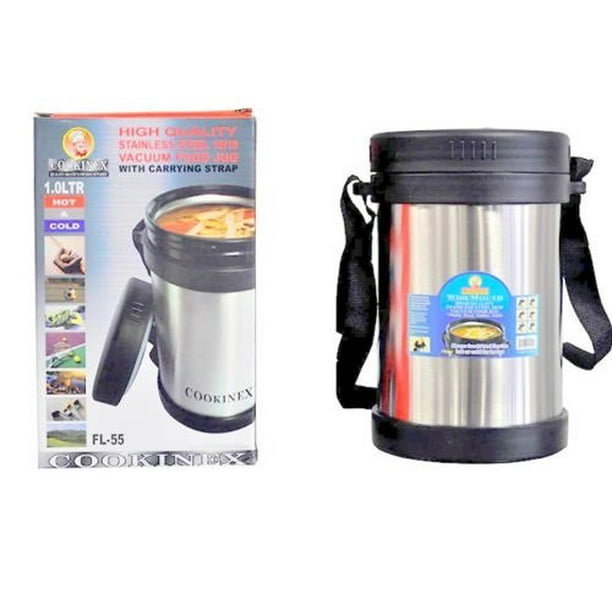 Cookinex Vacuum Stainless Steel Food Jug Flask Jar Wide Mouth Thermos