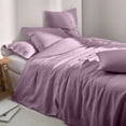 thumbnail image 1 of Housse De Couette Boutonnée En Lin Lilas, 1 of 4