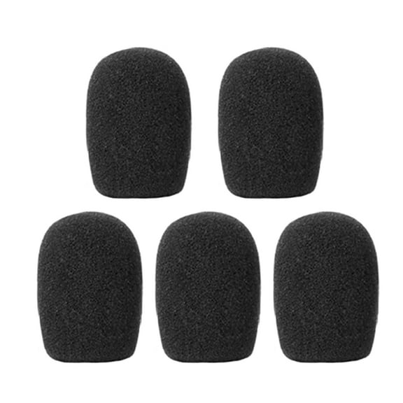 UNTERING 5Pcs Headset Microphone Covers Set Foam Small Microphone Covers Mic Windscreens Windshields for Desktop Mic, Headset Mic