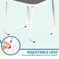 thumbnail image 4 of Dextrus 3 Pieces Outdoor Bistro Set - 2 Rocking Chairs with Glass Coffee Table, Conversation Furniture Set for Outdoor Indoor, 4 of 6