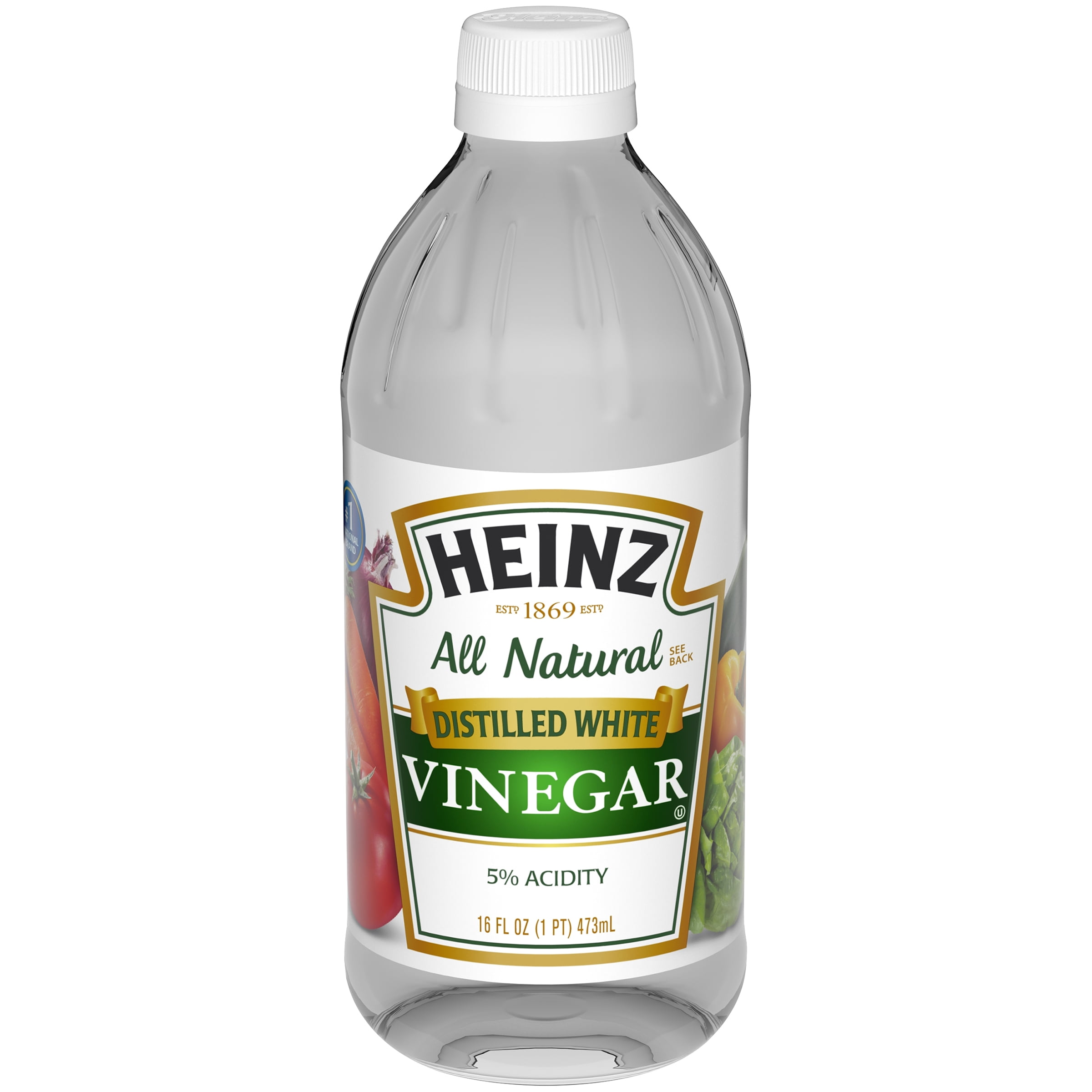 Heinz Distilled White Vinegar, 16 fl oz Bottle - Walmart.com - Walmart.com