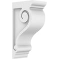 thumbnail image 1 of Ekena Millwork CORP03X06X12SCR Rouleau Standard de Qualité Architecturale Corbel PVC - 12 x 3 x 6 Po, 1 of 1
