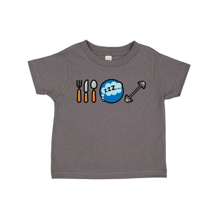 

Inktastic Eat Sleep Weightlifting Gift Toddler Boy or Toddler Girl T-Shirt