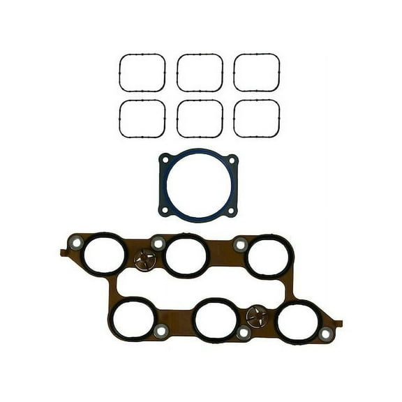 Lower and Upper Intake Manifold Gasket Set - Compatible with 2012 - 2016 Cadillac SRX 3.6L V6 2013 2014 2015