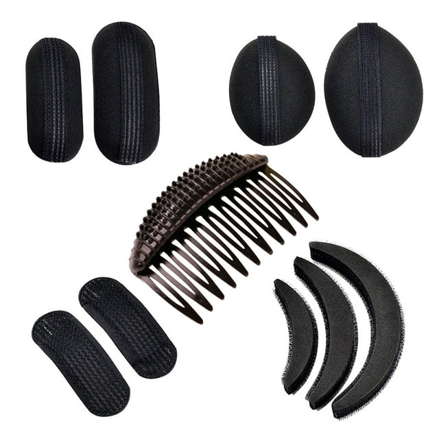 1 juego de 10 esponjas para dar volumen al cabello, almohadillas esponjosas para peinar el cabello.