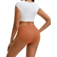 thumbnail image 4 of INNERSY Seamless High Waist Briefs Underwear for Women Soft No Show Panties 4 Pack(2XL,Warm Mix), 4 of 9