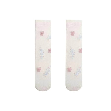 

QYZEU Girls Socks Little Kid Socks Girls Baby Infants Toddlers Girls Autumn Patchwork Slip Length Socks 1Pair Sock Shoes Baby Boys Girls Slippers First Walkers