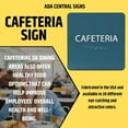 thumbnail image 6 of ADA CENTRAL SIGNS - 6" X6" Cafeteria Sign - ADA Compliant Tactile Graphics Grade 2 Braille Text Acrylic Wall Sign| Kitchen Dining Lunch Break Room Sign for Office Hotel School self-service Restaurant, 6 of 7