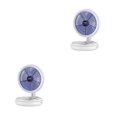 thumbnail image 1 of Wosthever Ventilador plegable USB Ventiladores de techo colgantes montados en la pared con luz LED Lámpara de con enfriador de aire ajustable de Con luz 2Conjunto, 1 of 6