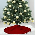thumbnail image 6 of Sharprepublic Christmas Tree Skirt Home Decor Xmas Tree Decor for Festival Doorway Bedroom Red 36 Inch, 6 of 8