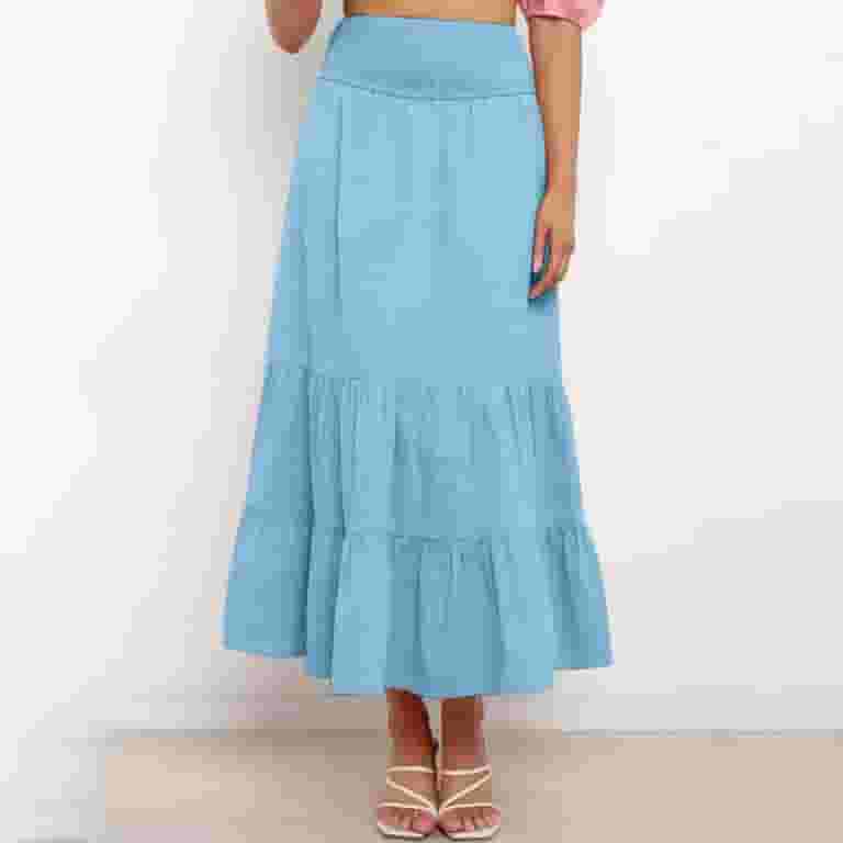 憧れ GZWYHT Skirts for Women,Maxi Skirt Ladies Solid Color Clothing