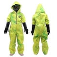 thumbnail image 2 of 2025 Biohazard Virus Nuclear Radiation Infected Costume Halloween Adult Kids Zombie Outfit Family Cosplay Red Green Blood S-, 2 of 5
