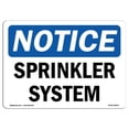thumbnail image 1 of SignMission OS-NS-A-1218-L-18414 12 x 18 in. OSHA Notice Sign - Sprinkler System, 1 of 1